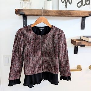 Slate and willow zip up blazer A2-1003